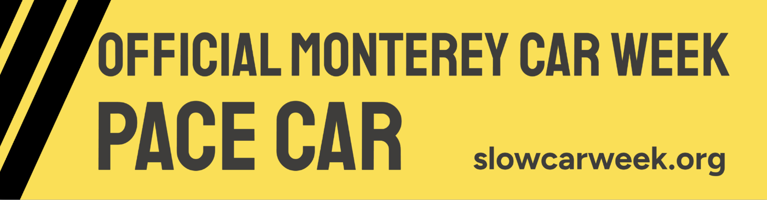 Bumper sticker: Official Monterey Car Week Pace Car